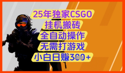 25年独家CSGO挂G搬砖，全自动操作，无需打游戏，小白日入3张+【揭秘】星浩好项目网-专注分享网络创业项目落地实操课程 – 全网首发_高质量创业项目输出星浩好项目网